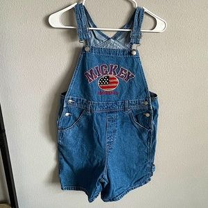 Mickey America Kids Disney Overalls